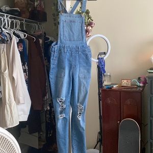Ripped Women’s Guess Overalls, Denim.